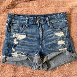 AE Hi-rise Shortie Shorts